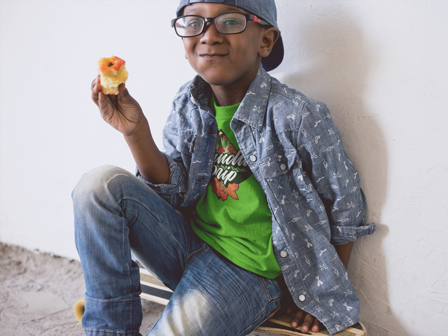Kid's ChanchoDrip (Floral) Kelly Green